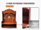 DIVOKAH® Beautiful MDF Wooden Temple/Home Temple/Pooja Mandir (8 MM Plywood Thickness) (WDN Decor)