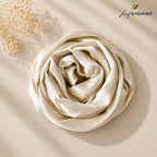 Leaf & FEATHER™ Muna Satin Hijab Scarf for Women | Satin Hijab Set Pack of 2 | 200 x 70 cm | Silky & Lightweight | Elegant Daily Wear & Occasion (12. Pearl Silver - Ivory White)