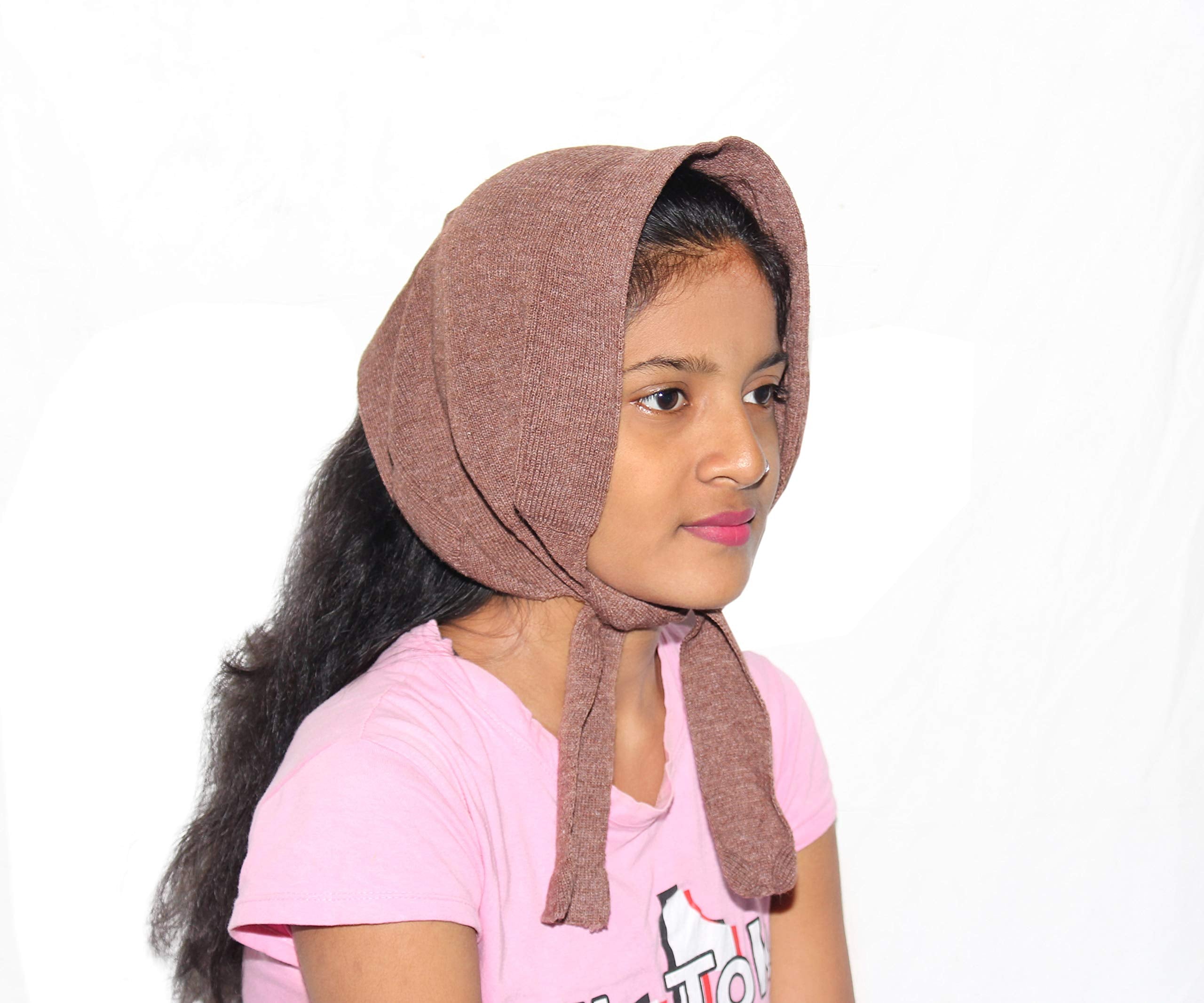 Goodluck Woolen Maternity Muffler for Women | Pack of 2 | Multicolor (Designs May Vary) | Winter Scarf | Size: 31.5 × 10 Inches