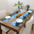 PRAKARTIK BY INDUARTS Dining Cloth Table Mats Set of 6 - Dinosaur Kids Theme,Digital Print, Washable, Indoor/Outdoor, Heat-Proof, Water Resistant, Wipe & Clean (47X33 cm) Green & Multi Kafalo