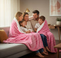 A Brand New - Umi Towel Sherpa Blanket for Winter Single Bed 500GSM, Ultra Super Soft Comfort & Luxury Fleece for Heavy Winter, Mid Winter & AC Room (60X90 Inches, Pink & White) Kafalo