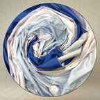 FAHABO Scarf Woman Premium Self-Woven Jersey Scarves | Hijab Scarf | Headscarf | Neck Scarf | Stoles | Wraps (Shades of Royale Blue)