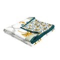 BLOCKS OF INDIA Hand Block Printed Cotton Single Size Reversible Malmal Dohar for Summer (Yellow Tree) Kafalo