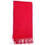 Graziemille PURE PASHMINA IN SILK/CASHMERE IN Pashmina RED FEATHER