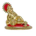KridayKraft Metal Ganesha Statue Ganpati Bappa Murti for Puja Room & Home Office Decor Religious Idol Decorative Showpiece Sculpture Good Luck Figurine for Decoration & Pooja Gifting Purpose