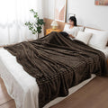 HOKIPO Fleece AC Blanket Double Bed Queen, 200x230 cm / 6.5x7.5 feet, Copper (AR-4917-CPR) Kafalo