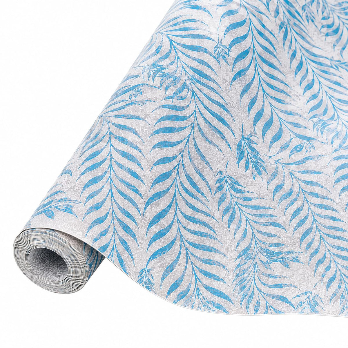 ASOMA Anti-Slip Kitchen Cabinet Drawer Shelf Mat Liner Sheets Waterproof Strong Table Mat EVA for Bathroom, Fridge Mat Textured Multipurpose Use (Blue Branch -45 * 300 cm) Kafalo