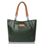 EARTHEA Tote Bag for Women | Large Faux Leather Handbag Fits 14 Inch Laptop | Stylish Shoulder Office Bag with Zipper | Spacious Work Tote for Daily Use, Travel & Shopping