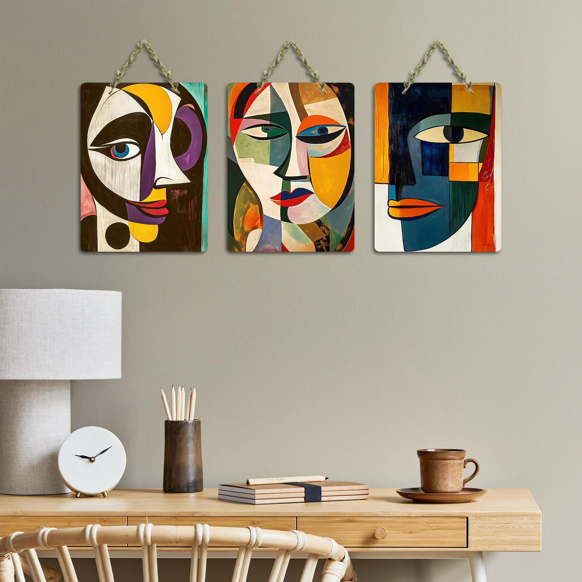 Artvibes Picasso Art Wall Hanging Home Decorative Wall Art for Living room | Bedroom | Gifts | Wall Hanger for Decoration | Modern Decor | Artwork | Wall Sculpture | Signs & Plaques (WH_96155N)