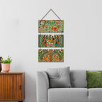 Artvibes Modern Indian Art Decorative Wall Hanging Ornaments | Living Room | Office | Wall Art Painting For Hall | Graphic Artwork | Wall Illustrations | Handcrafted Art | Ideal Gifts (WH_9430N)