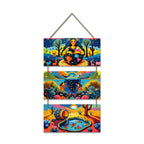 Artvibes Nature Inspired Wooden Wall Hanger for Home Decor | Modern Decoration Items | Handcrafted Art | Wall Sculpture | Signs & Plaques | Wall Art Print | Art For Wall | Unique Gift (WH_9420N)