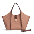 EXOTIC® Metropolitan Elegance Signature Canvas Tote top Handle Handbag | For Office | For Work | Laptop Bag | Gift Bag (Soft Brown)