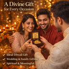 DK trades® Gold Plated Shrinathji For Pooja Box - Premium Gold Shrinathji Pocket Temple With Charan Paduka | Unique Home Office Gift
