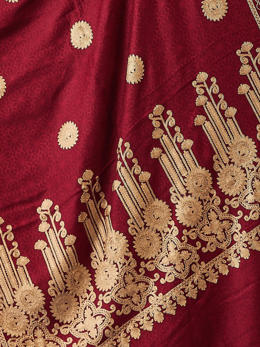 Pashmoda Women Nafeesa Kashmiri Aari Embroidery Stole, Shawl, & Wrap, Luxury Pashmina Evening Wrap (Size: 71X203 CM)