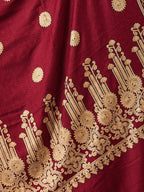 Pashmoda Women Nafeesa Kashmiri Aari Embroidery Stole, Shawl, & Wrap, Luxury Pashmina Evening Wrap (Size: 71X203 CM)