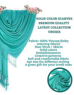 Chandwasia Viscose Doby Weaving Fabric Scarf Stole and Shawl for Men and Women | Lightweight Soft Breathable Wrap for Summer and Winter