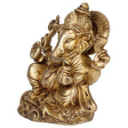 SVARUP Brass Ganesh Bhagwan Idol Ganesha Statue Ganpati Murti for Home Entrance Decor Diwali Puja Gift Height 6 Inch.