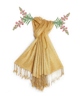 Chandwasia Viscose Scarf Stole & Shawl | Soft Lightweight Fabric | Stylish Scarves for Girls, Ladies, Women & Men | Suitable for Summer and Winter Wear - 28x72 Inches, Cream