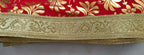 Lakshmi Maa Collection Rumala Sahib Double Set RED with beautiful gota (4 pec.)