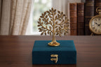 KridayKraft Metal Kalpavriksha Tree of Life Showpiece – Gold Wish Fulfilling Tree for Vastu & Feng Shui | Good Luck Gift for Home, Temple, Office & Housewarming