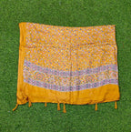 JAHAN TEXTILE mustard Floral Printed Scarf for Women | Soft Lightweight Dupatta/Stole with Tassels | Elegant Ethnic & Casual Wear Wrap | Stylish Designer Shawl for All Seasons (Mustard)
