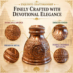 Pooja Ghar Copper Shatagopuram 6 Inch (Pack of 1)