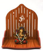 DIVOKAH® MDF Wooden Temple/Wooden chowki/Laddo Gopal Jhula/Swing/God singhasan (WDN OMLINE)