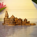 Artarium Ram Mandir Ayodhya Model for Home Temple (Length: 6 Inch), Resin Ram Lalla Temple Replica Decorative Showpiece for Pooja Room, Mandir, Home Decor & Spiritual Gift
