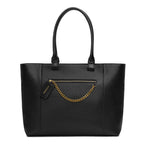 Miraggio Kris Laptop Tote Bag | Shoulder Bag For Office Fits Upto 14 Inches Laptop | Office Tote Bag | Gift For Women- Black