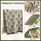 SANNIDHI Winter Shawl for Women, Imitation Cashmere Scarf, 65x185cm Green