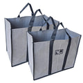 VORIYO Travel Shopping Grocery Tote Bag Foldable for Multipurpose Shopper Bag Eco Cotton Daily Use with Strong Handles (Pack Of 2) (TV02SE)