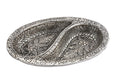 PRINCE HOME DECOR & GIFTS Aluminum Decorative Dry Fruit Tray (17 x 12 x 3 cm, Silver)