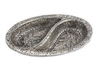 PRINCE HOME DECOR & GIFTS Aluminum Decorative Dry Fruit Tray (17 x 12 x 3 cm, Silver)