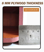 DIVOKAH® MDF Wooden Temple/Wooden chowki/Laddo Gopal Jhula/Swing/God singhasan (WDN SQRGNS)