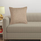 Yellow Weaves Jute Texture Cushion Covers, 12 X 12 Inches, Beige, 1 Piece, 250 TC