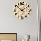 VIBECRAFTS Mandala Pattern Printed Wooden Wall Clock for Home Decor | Office | Livingroom, Bedroom | Gift (WWCVC1Pcs_15069)