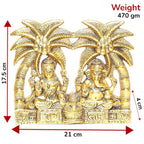 KridayKraft Metal Laxmi Ganesh Statue/Murti for Pooja Room & Home Office Décor,Laxmi Ganesha Idol for Diwali Gift,Religious Idol Showpiece Figurines Decorative & Diwali Poojan...