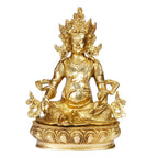 ARTVARKO™ Big Brass Lord of Treasure Wealth Maharaj Kuber Murti Statue for Tijori Locker Money Safe Kubera Idol for Maha Dosh Nivaran Prosperity Home Decor Height 12 Inch
