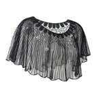 Generic Women Shawl Wrap Fashion Wedding Summer Formal Occasion Evening Evening Cape Black
