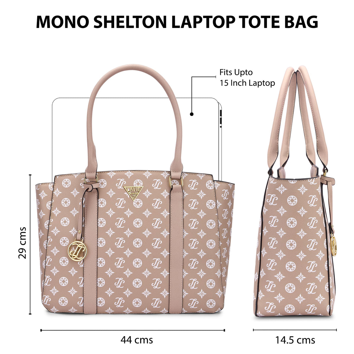 Lavie Signature Women's Mono Shelton Tote Bag | Tote Handbag for Work | Ladies purse | Stylish Shoulder Bag | Gift for Women