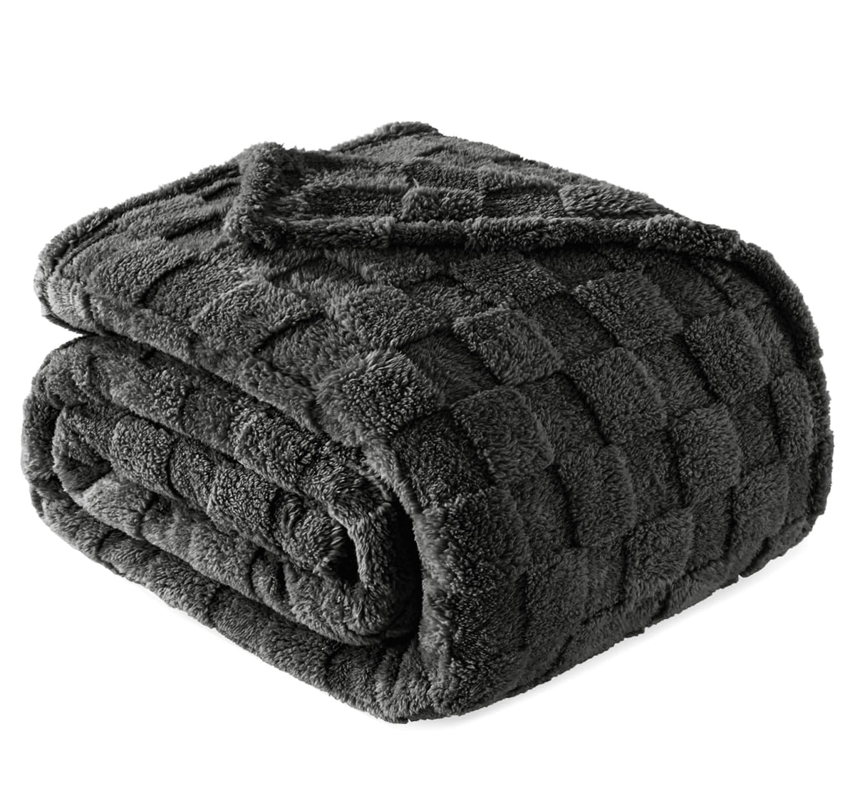 VAS COLLECTIONS Luxury Coral Flannel Blanket, 300 GSM – Ultra-Soft Plush, All-Season Comforter (Grey, Double (1800 g))