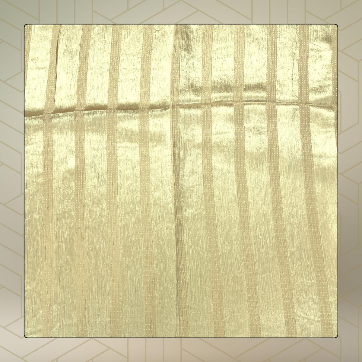 FAHABO Scarf Woman Premium Self-Woven Satin Silk Scarves | Hijab Scarf | Headscarf | Neck Scarf | Stoles | Wraps (Blanched Beige)
