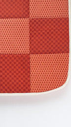 Shop Karishma Women's Reusable Shopping/Grocery Classic Tote Bag With Pocket Shoulder Cotton Handbag Travel Bag Multi-Purpose (Orange Checks)