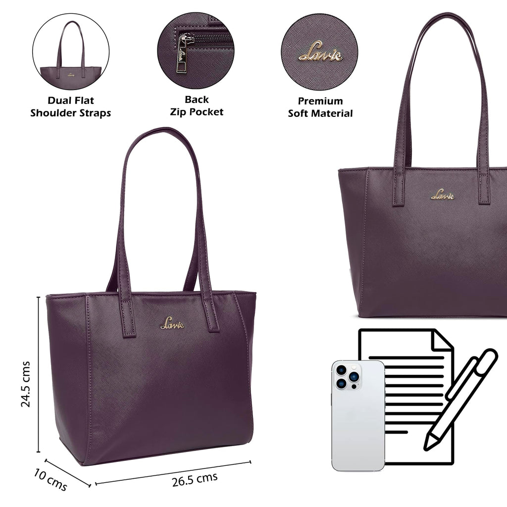 Lavie Women's Betula Tote Handbag | Ladies Purse Handbag | Bag for Women | Rakhi Gift for Sister