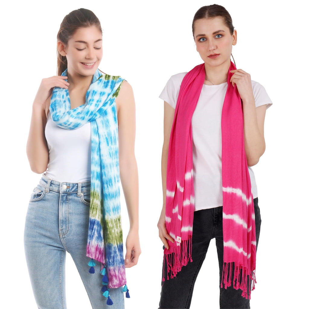 PALATT Cotton Scarf for Women | Lightweight Summer Stole for Women | Soft Breathable Ladies Scarf | Size 70 x 180 cm