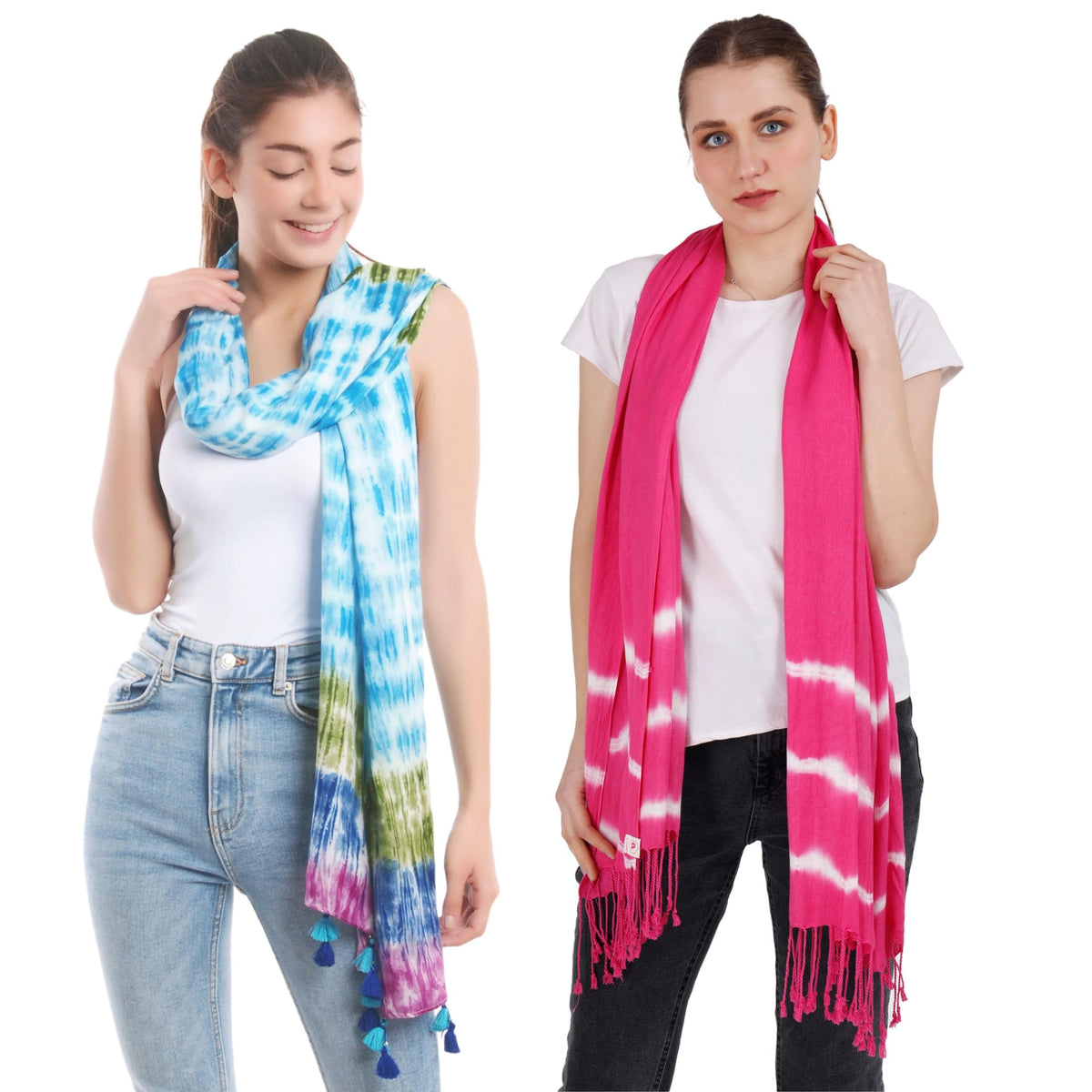 PALATT Cotton Scarf for Women | Lightweight Summer Stole for Women | Soft Breathable Ladies Scarf | Size 70 x 180 cm