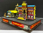 Beautiful Badrinath Kedarnath Temple 3D Badri Kedar Mandir Coloured Model for Home, Decor, Gifting, Retirement, Anniversary, Made Up of Pine MDF (5.5 inch x 3.5inch x 5 inch)