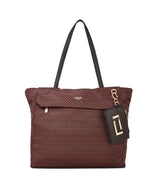 Lavie Luxe Women's Monogram Zumi Large 15 Inch Laptop Tote Handbag | Tote Bag for Work | Ladies Purse | Stylish Shoulder Bag | Gift for Women