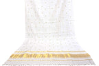 Prijam Women's Shawl (R 46 Gold zari_Off-White_One Size)