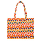Lady Quinton Stylish Jute Tote Bag For Office and Laptop, Shopping Shoulder Bag, Shoppers Tote Handbags Lightweight Waterpoof Big Size, Grocery Bag, Eco Friendly Bags For Shopping For Women (ORANGE)